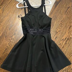 City Studio Black Halter Mini Dress